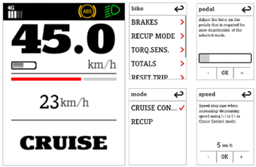 Cruise Control: automatisch aanhouden van snelheid bij bergafwaarts rijden 