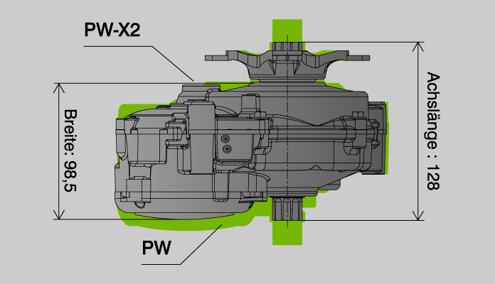 Yamaha PW-X2 compacte motor